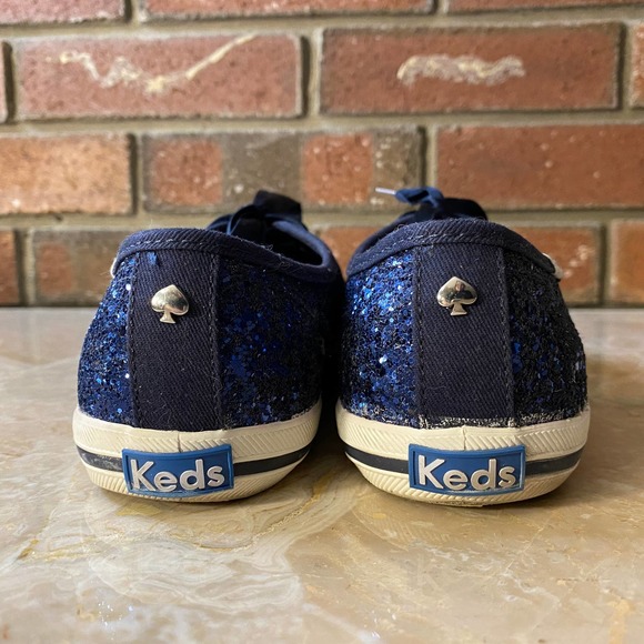 Kate Spade Keds Blue Glitter Sneaker - Picture 4 of 14